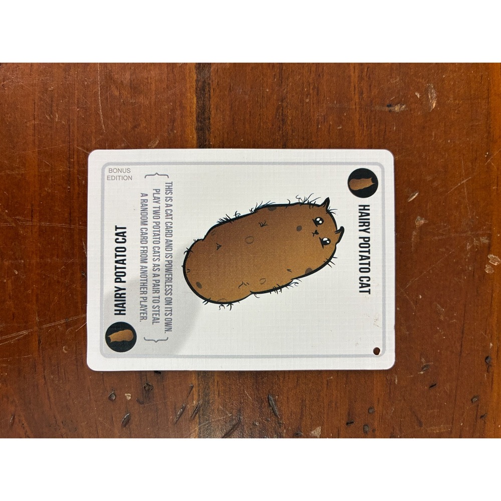 Exploding Kittens Card Hairy Potato Cat Bonus Starter Card Single Card